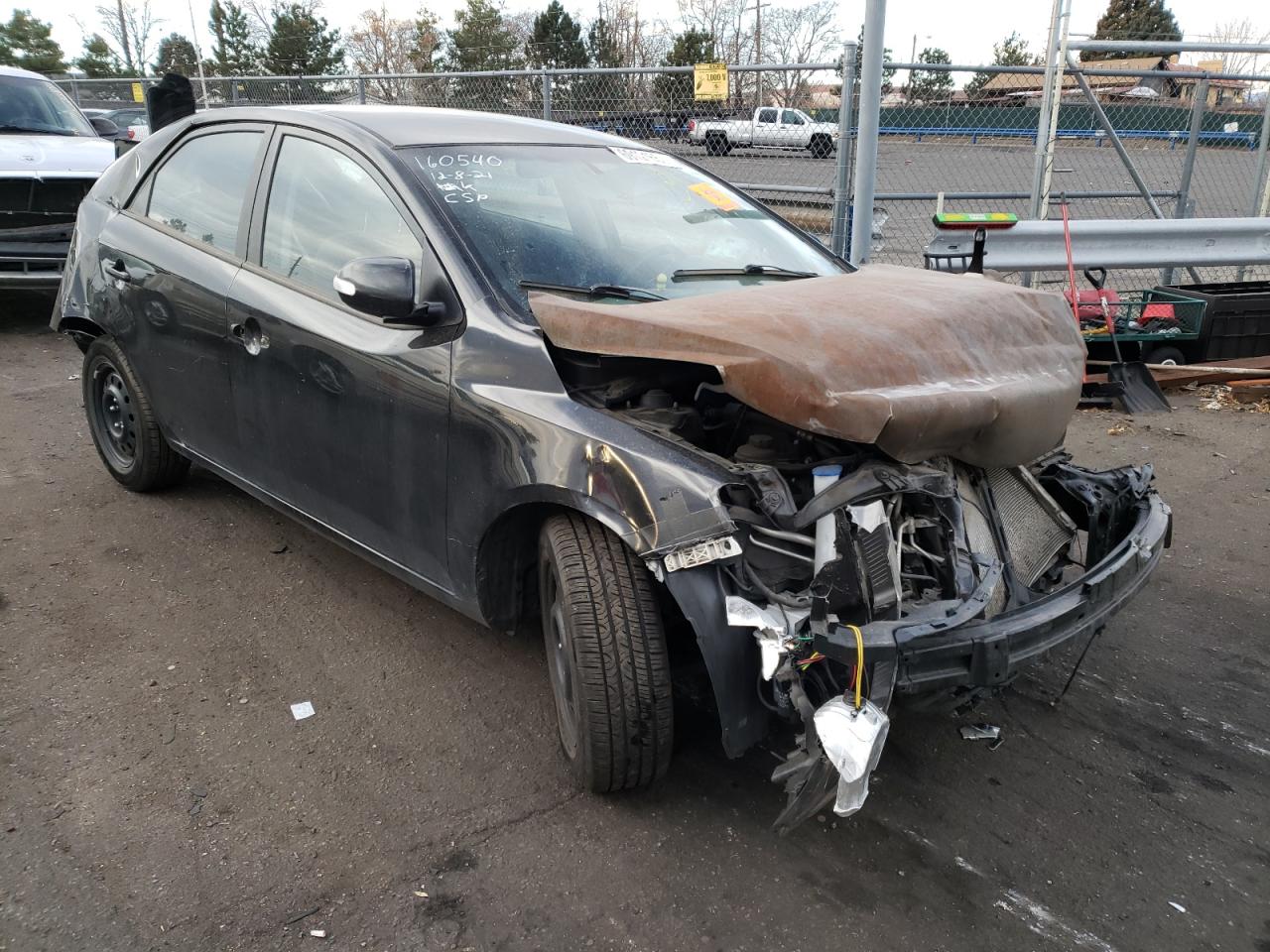 KIA FORTE EX 2010 with VIN KNAFU4A24A5052867 - Photo from auction