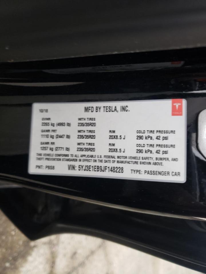 Photo 10 from auction – 2018 TSMR MODEL S with VIN 5YJ3E1EB9JF148228