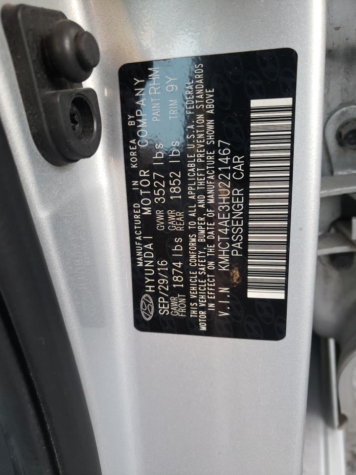 Photo 10 from auction – 2017 HYUNDAI ACCENT SE with VIN KMHCT4AE3HU221467