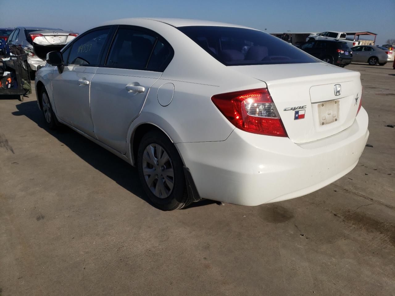 Photo 3 from auction – 2012 HONDA CIVIC LX with VIN 2HGFB2F54CH564254