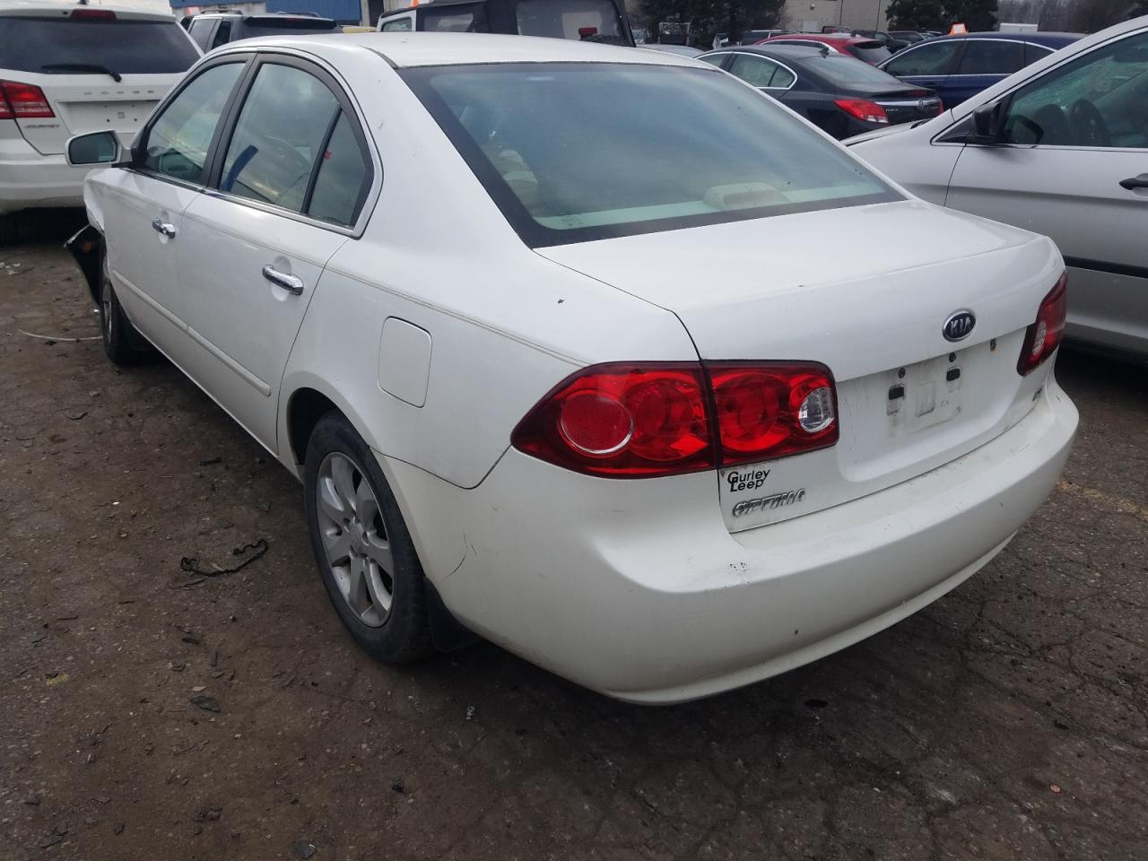 Photo 3 from auction – 2007 KIA OPTIMA LX with VIN KNAGE123075126138