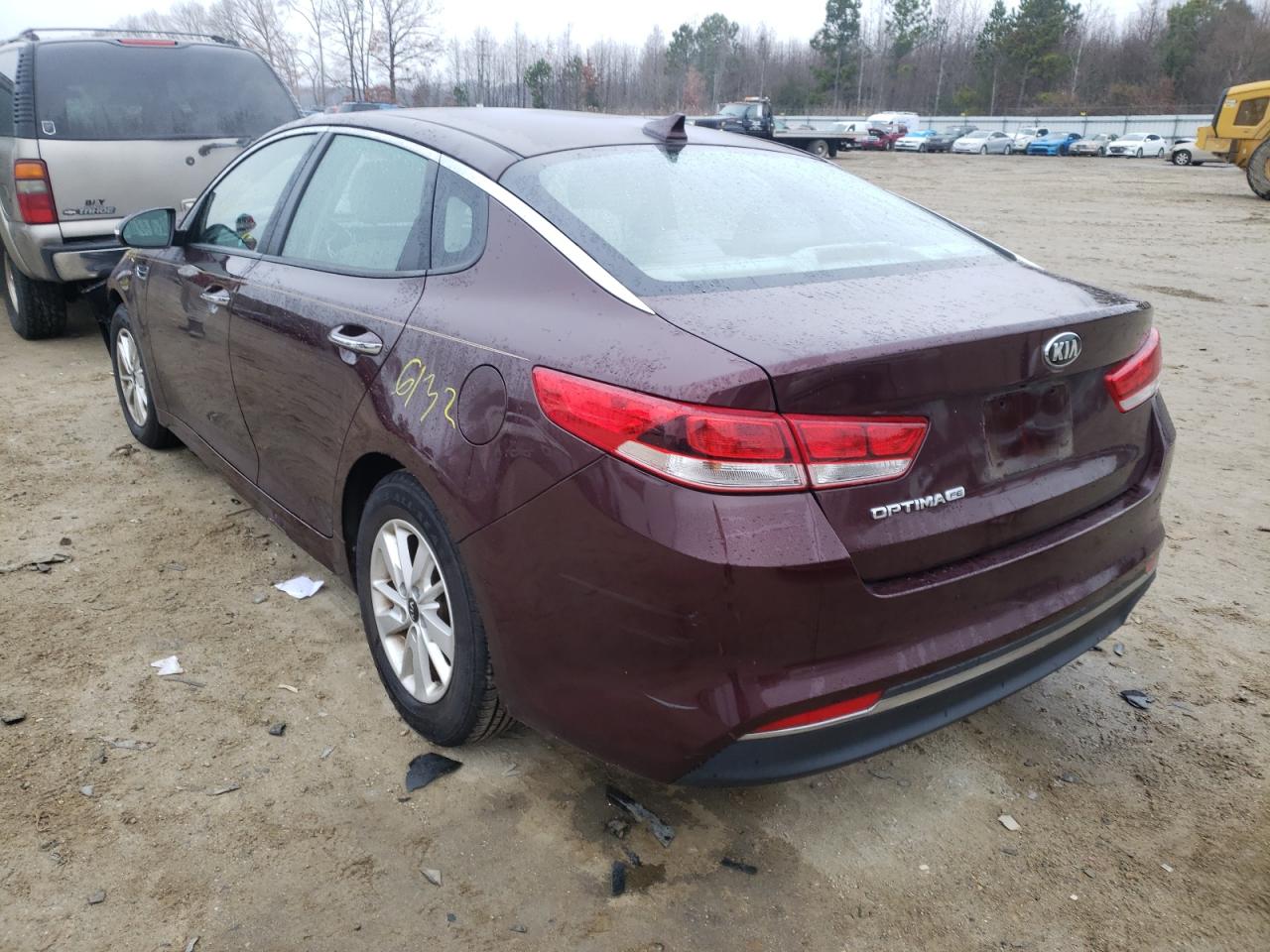 Photo 3 from auction – 2016 KIA OPTIMA LX with VIN 5XXGT4L34GG026645