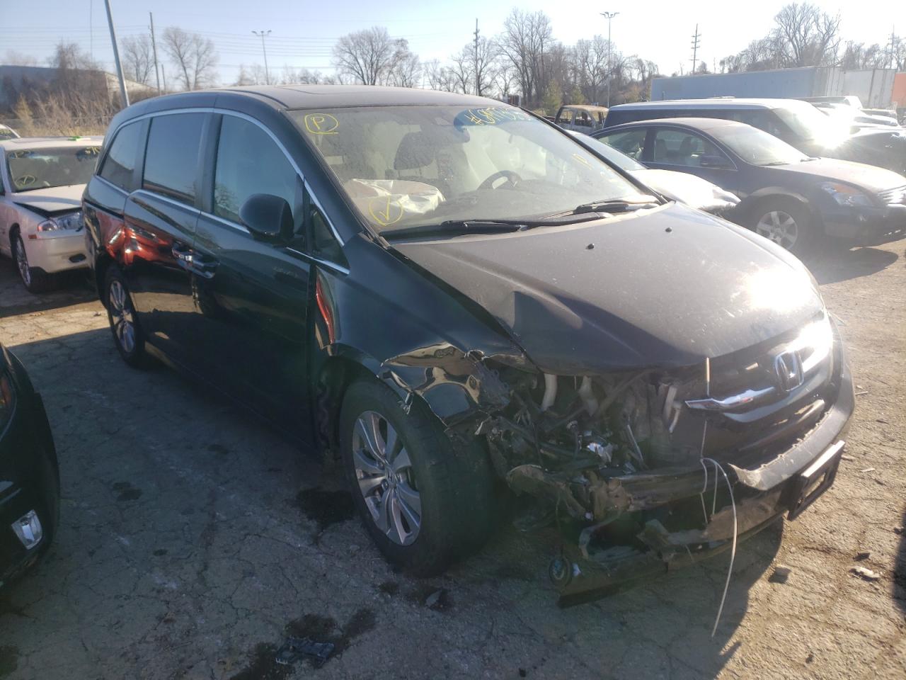 HONDA ODYSSEY EX 2015 with VIN 5FNRL5H66FB073887 - Photo from auction