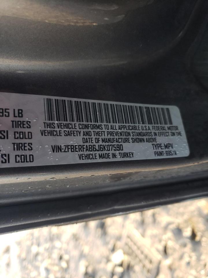 Photo 10 from auction – 2018 RAM PROMASTER with VIN ZFBERFAB6J6K07590