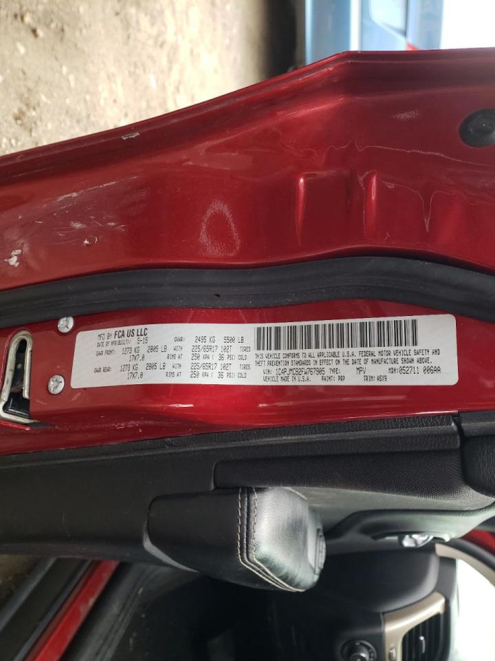 Photo 10 from auction – 2015 JEEP CHEROKEE L with VIN 1C4PJMCB2FW767905