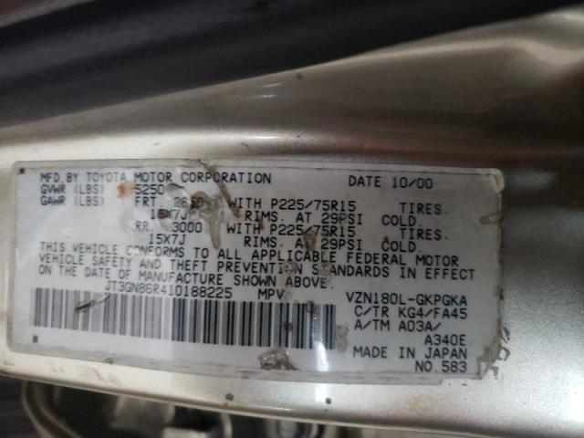 Photo 10 from auction – 2001 TOYOTA 4RUNNER SR with VIN JT3GN86R410188225