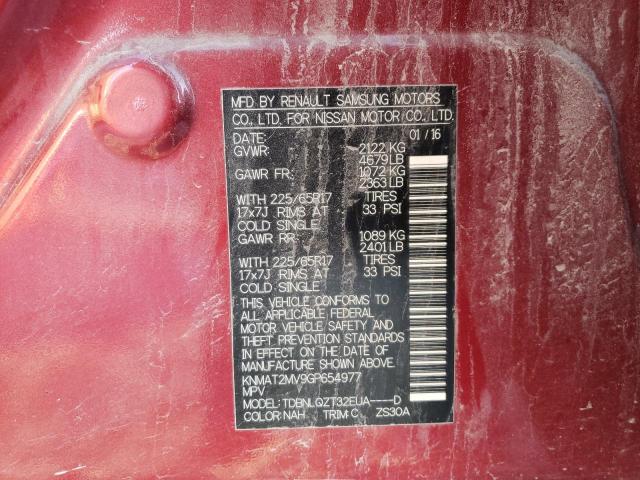 Photo 10 from auction – 2016 NISSAN ROGUE S with VIN KNMAT2MV9GP654977
