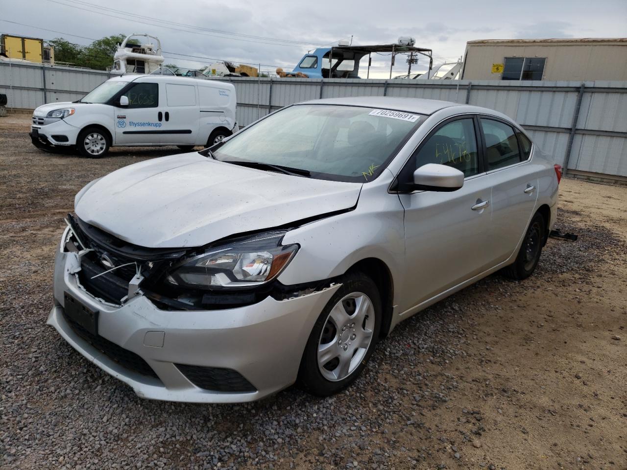Photo 2 from auction – 2016 NISSAN SENTRA S with VIN 3N1AB7AP4GY289891