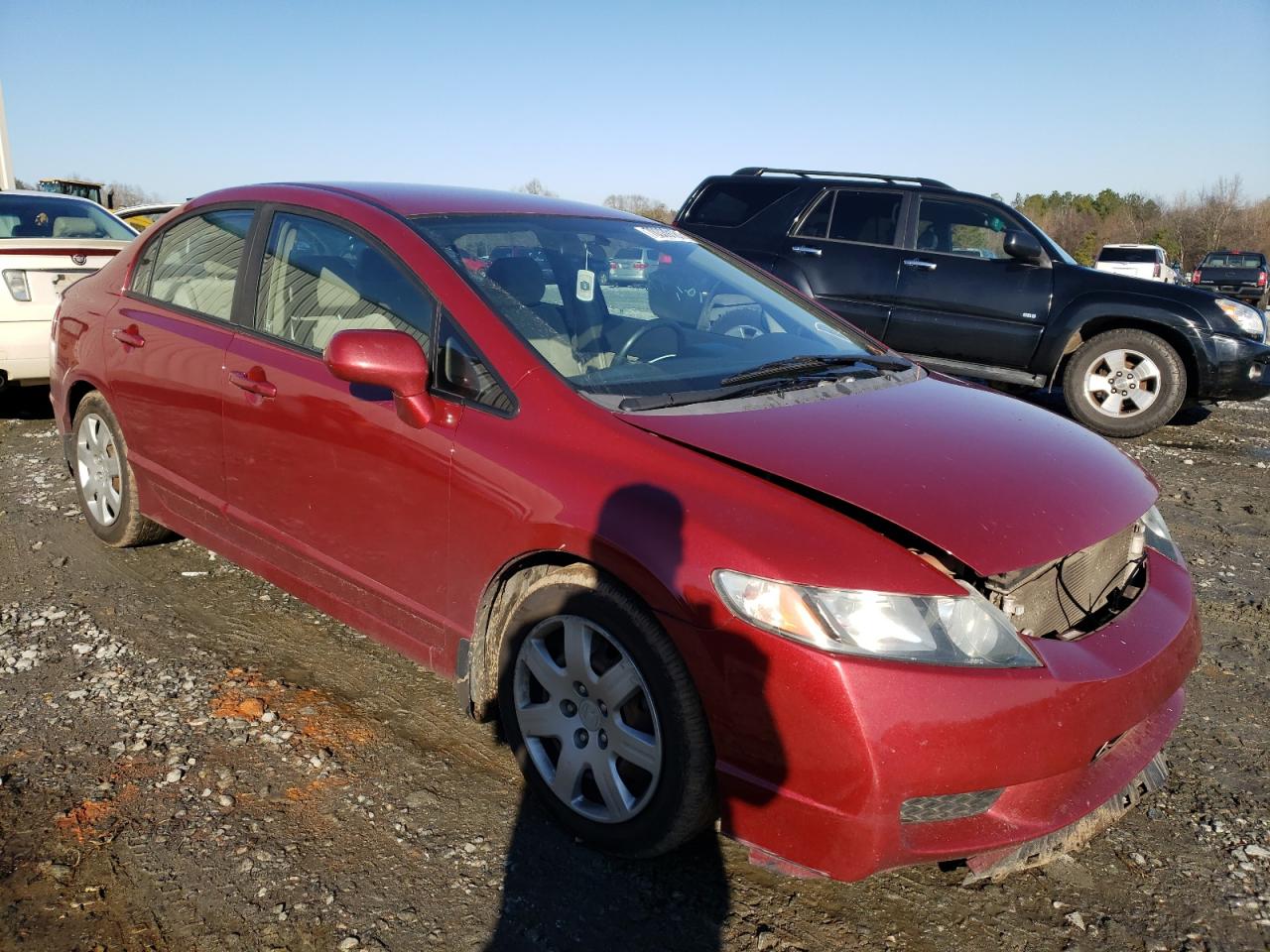 HONDA CIVIC LX 2010 with VIN 2HGFA1F54AH520149 - Photo from auction
