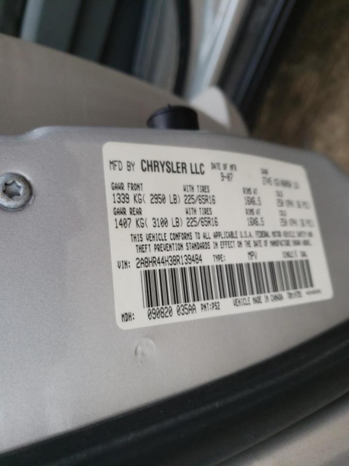 Photo 10 from auction – 2008 CHRYSLER TOWN & COU with VIN 2A8HR44H38R139484