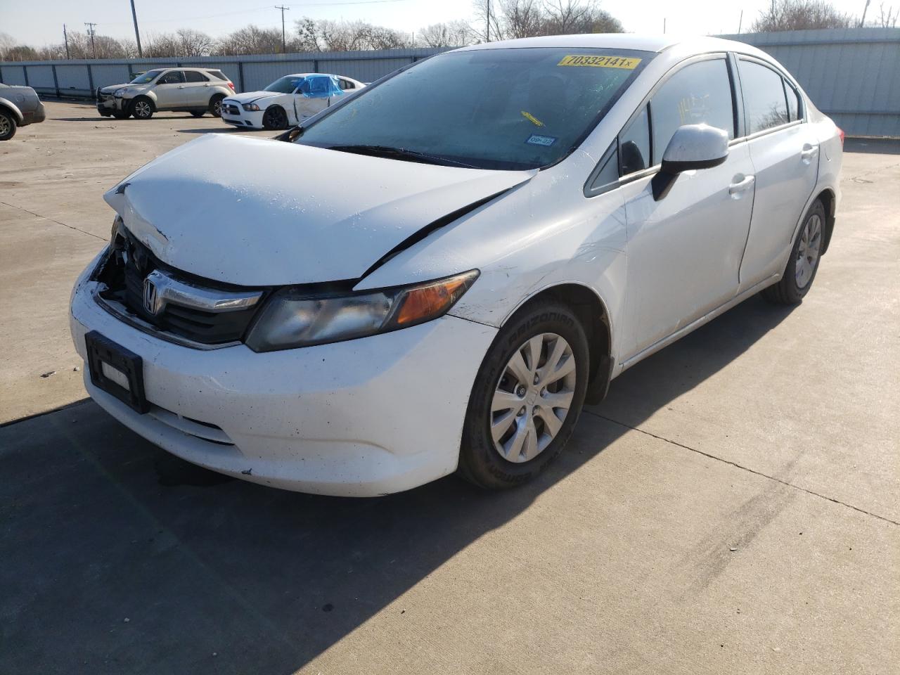 Photo 2 from auction – 2012 HONDA CIVIC LX with VIN 2HGFB2F54CH564254