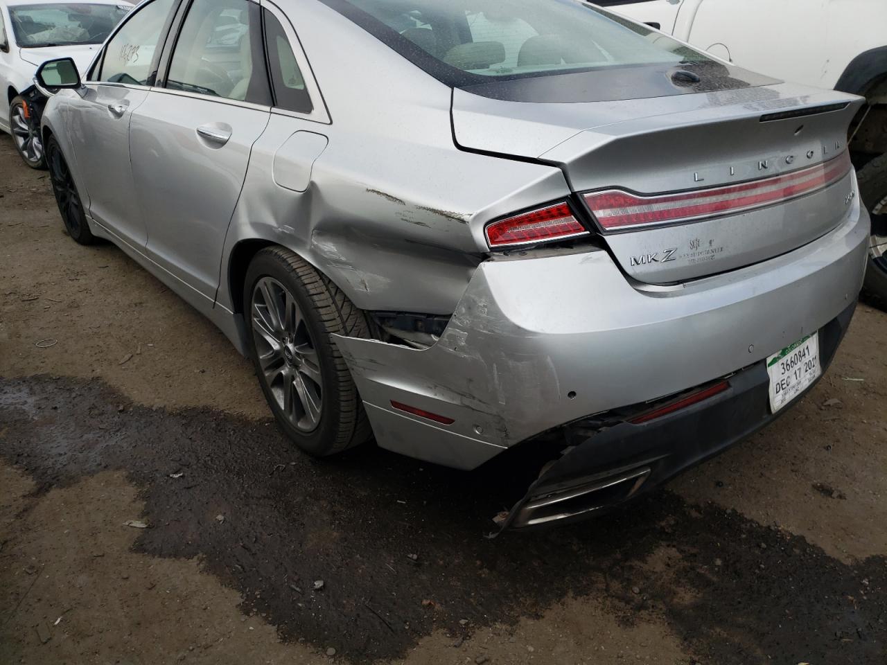 Photo 9 from auction – 2013 LINCOLN MKZ with VIN 3LN6L2J97DR812889