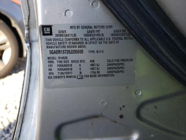 Photo 10 from auction – 2008 BUICK ENCLAVE CX with VIN 5GAER13728J285608