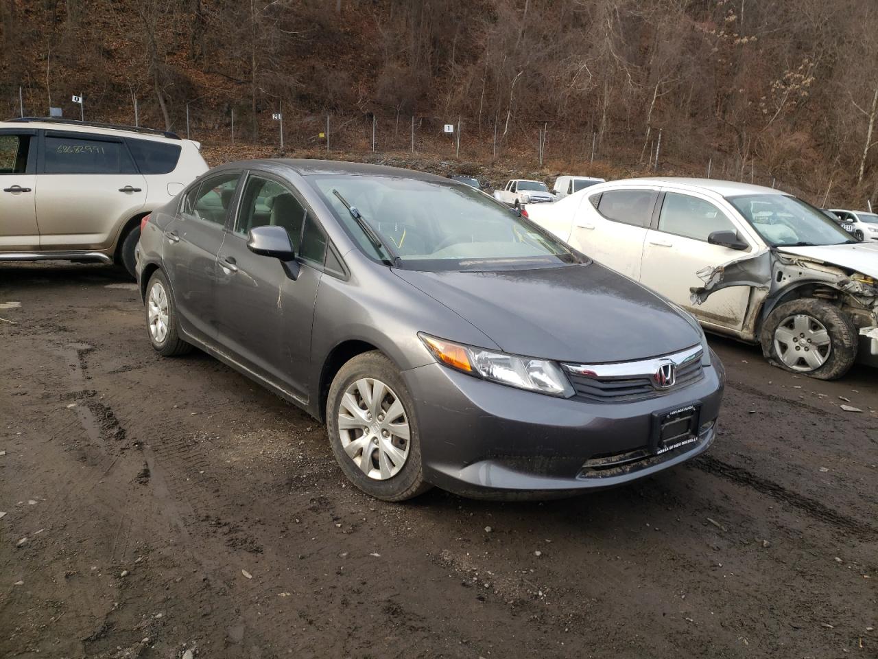 HONDA CIVIC LX 2012 with VIN 19XFB2F5XCE364571 - Photo from auction