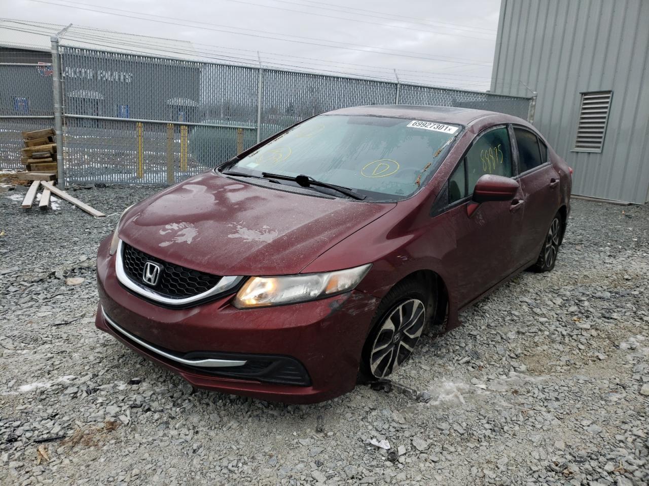 Photo 9 from auction – 2014 HONDA CIVIC LX with VIN 2HGFB2E53EH034961