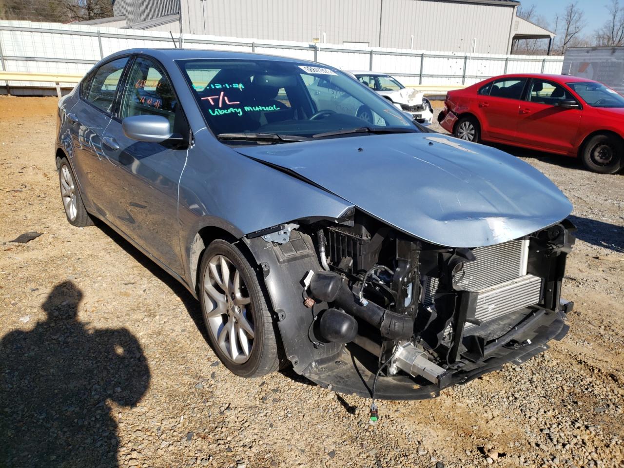 DODGE DART SXT 2013 with VIN 1C3CDFBH7DD323813 - Photo from auction