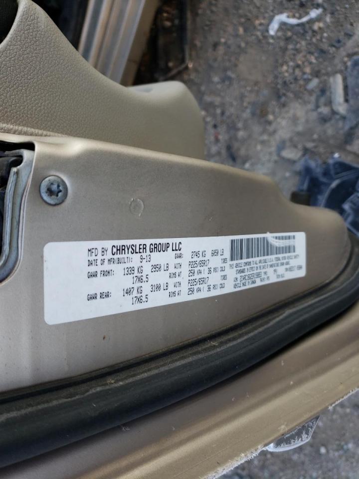 Photo 10 from auction – 2014 CHRYSLER TOWN & COU with VIN 2C4RC1BG2ER158853