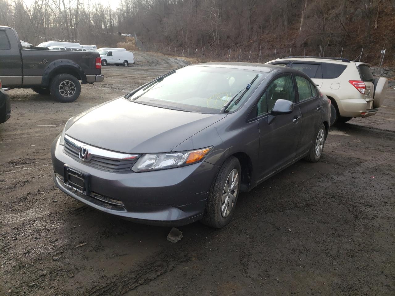 Photo 2 from auction – 2012 HONDA CIVIC LX with VIN 19XFB2F5XCE364571