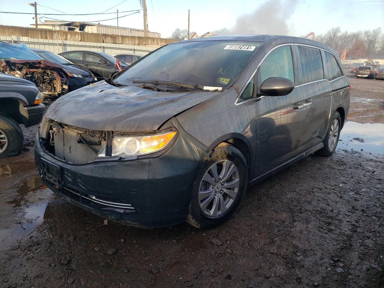 Photo 2 from auction – 2014 HONDA ODYSSEY EX with VIN 5FNRL5H60EB134603