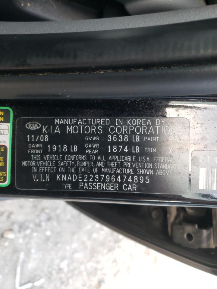 Photo 10 from auction – 2009 KIA RIO BASE with VIN KNADE223796474895