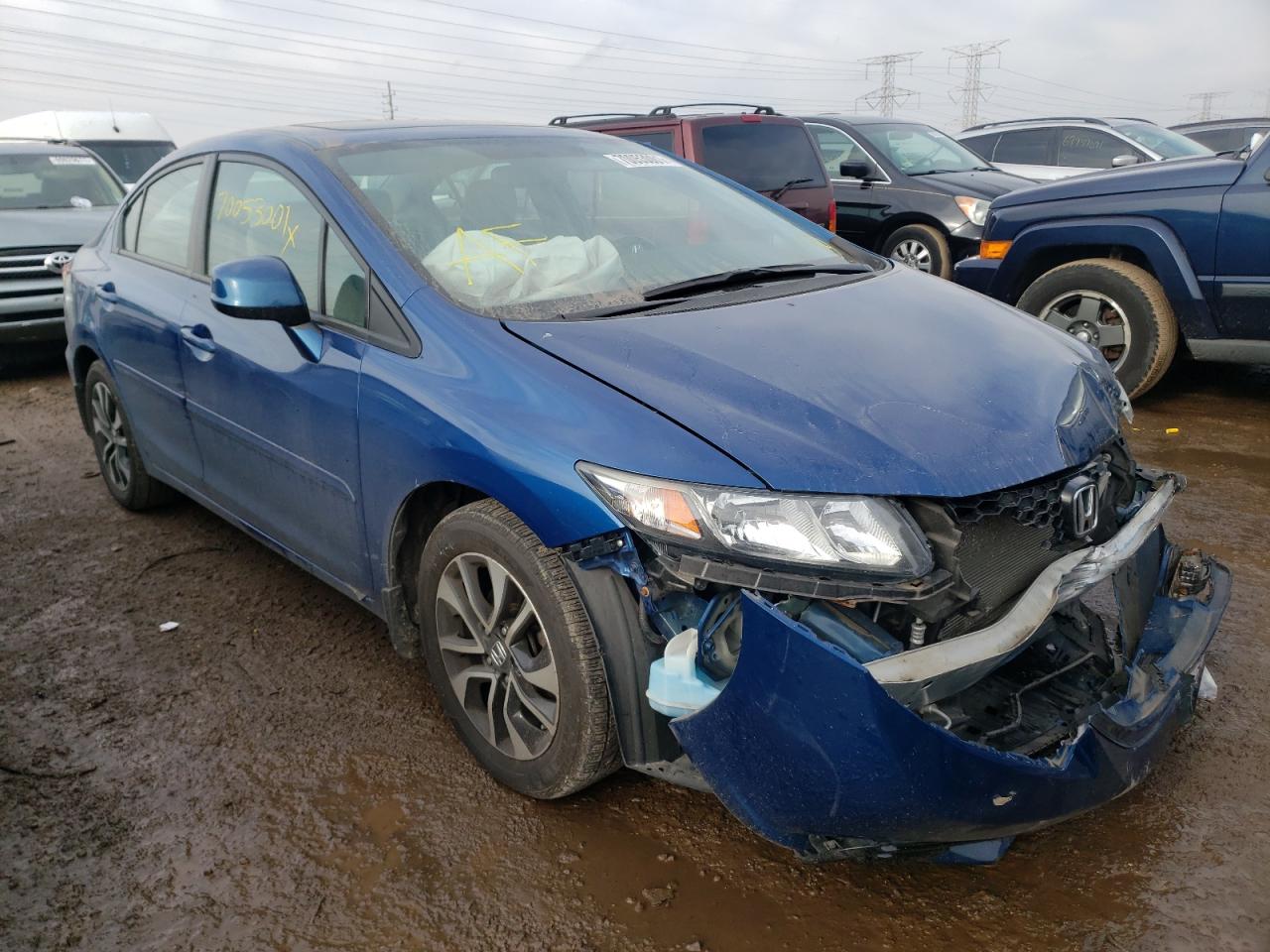 HONDA CIVIC EXL 2013 with VIN 19XFB2F94DE074394 - Photo from auction