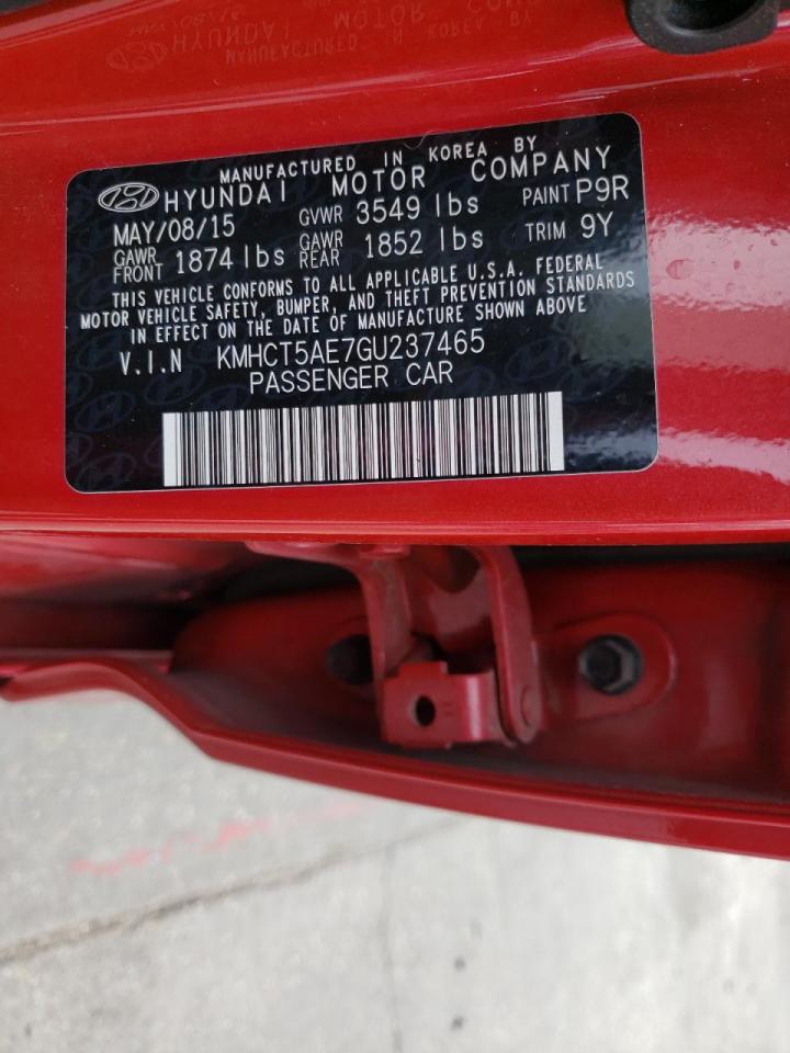 Photo 10 from auction – 2016 HYUNDAI ACCENT SE with VIN KMHCT5AE7GU237465