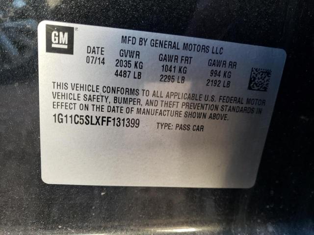 Photo 10 from auction – 2015 CHEVROLET MALIBU 1LT with VIN 1G11C5SLXFF131399