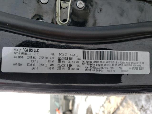 Photo 10 from auction – 2018 DODGE JOURNEY with VIN 3C4PDCGG5JT475834