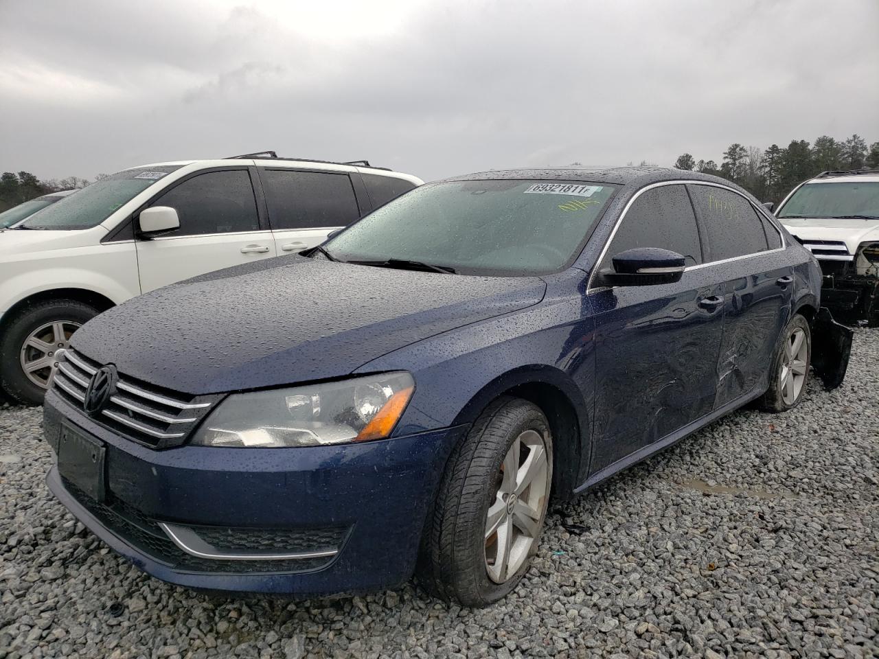 Photo 2 from auction – 2013 VOLKSWAGEN PASSAT SE with VIN 1VWBP7A35DC079253