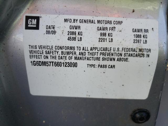 Photo 10 from auction – 2006 CADILLAC CTS with VIN 1G6DM57T660123090
