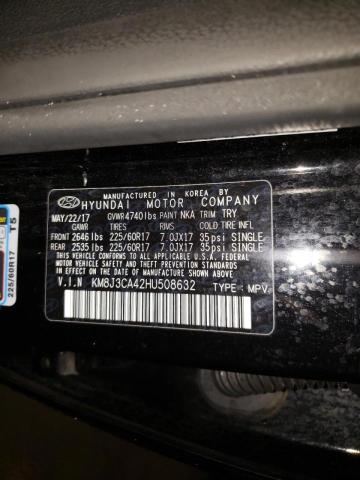Photo 10 from auction – 2017 HYUNDAI TUCSON LIM with VIN KM8J3CA42HU508632