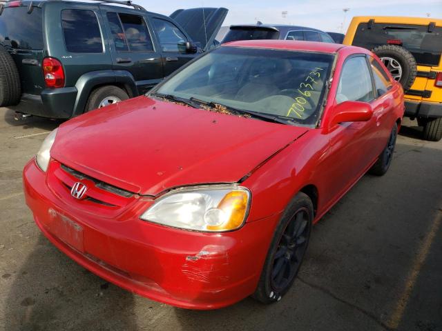Photo 2 from auction – 2002 HONDA CIVIC LX with VIN 1HGEM21542L030556