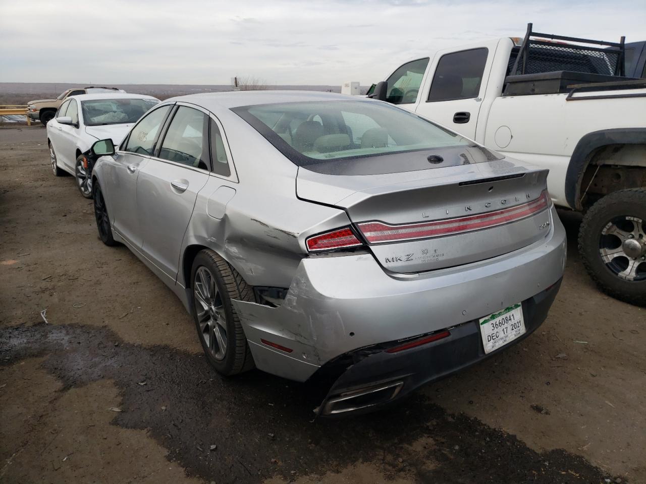 Photo 3 from auction – 2013 LINCOLN MKZ with VIN 3LN6L2J97DR812889