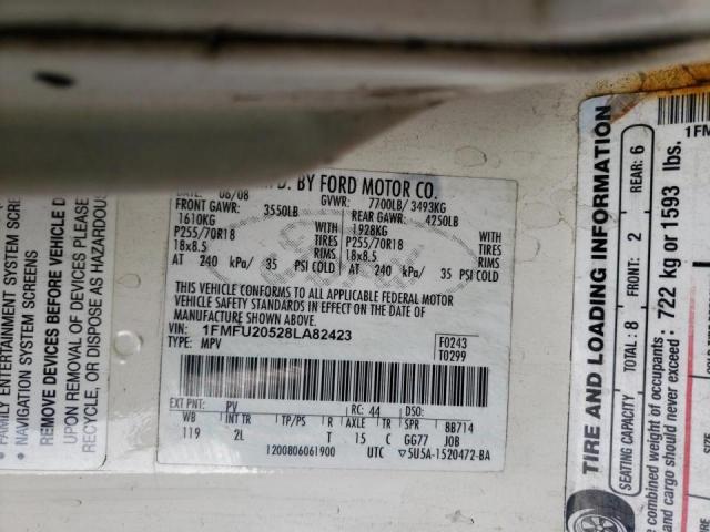 Photo 10 from auction – 2008 FORD EXPEDITION with VIN 1FMFU20528LA82423