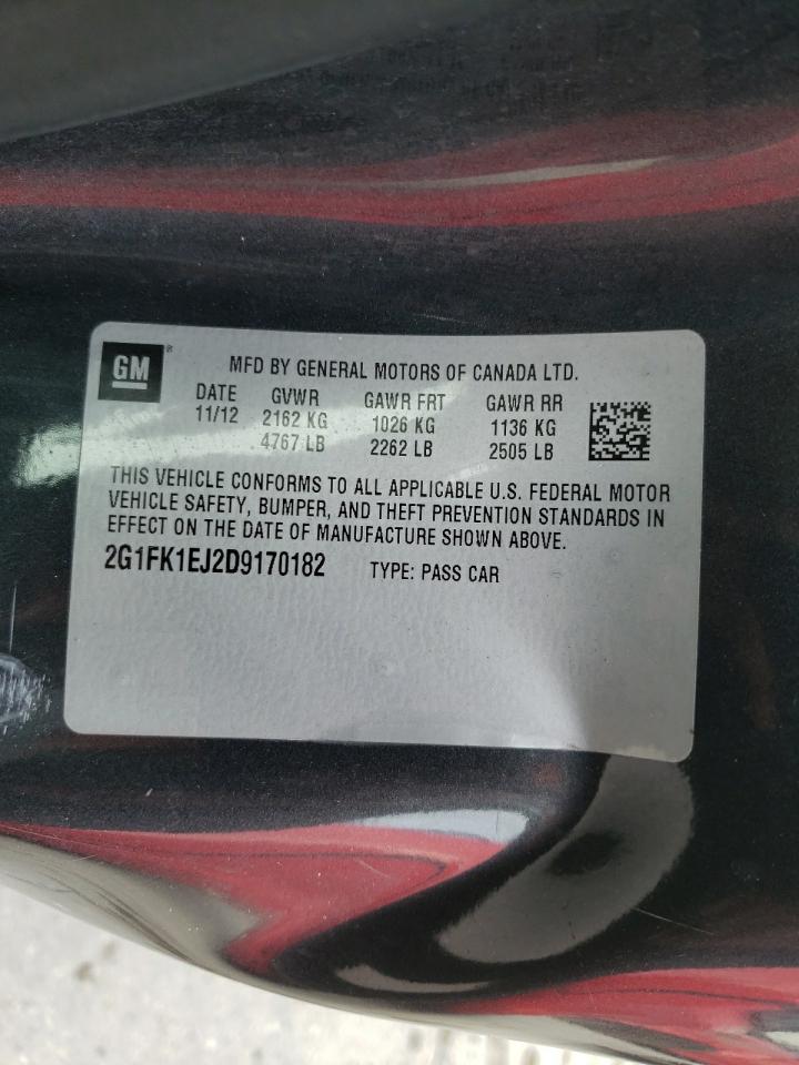 Photo 10 from auction – 2013 CHEVROLET CAMARO 2SS with VIN 2G1FK1EJ2D9170182