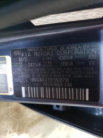 Photo 10 from auction – 2015 KIA OPTIMA LX with VIN KNAGM4A75F5608756