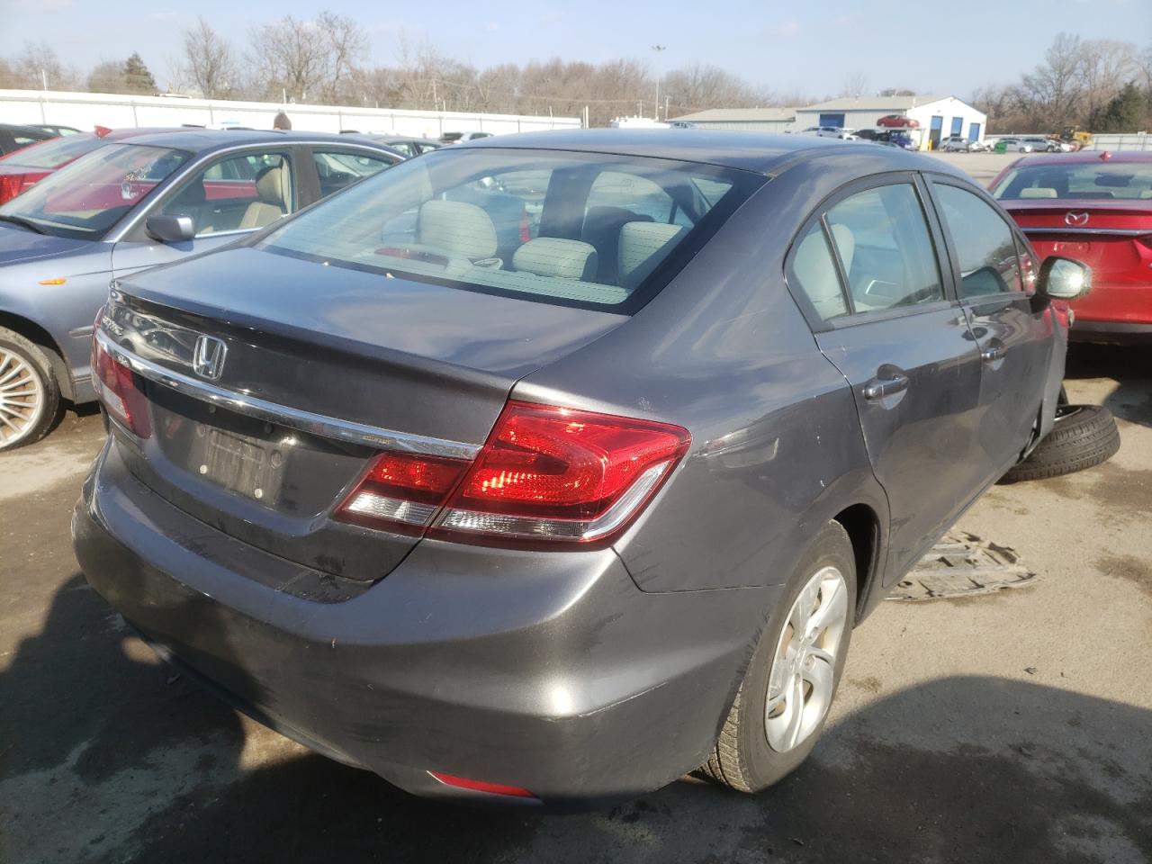 Photo 4 from auction – 2013 HONDA CIVIC LX with VIN 2HGFB2F56DH596494