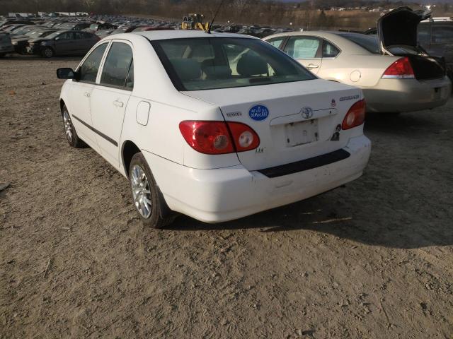 Photo 3 from auction – 2008 TOYOTA COROLLA CE with VIN 1NXBR32E38Z048472