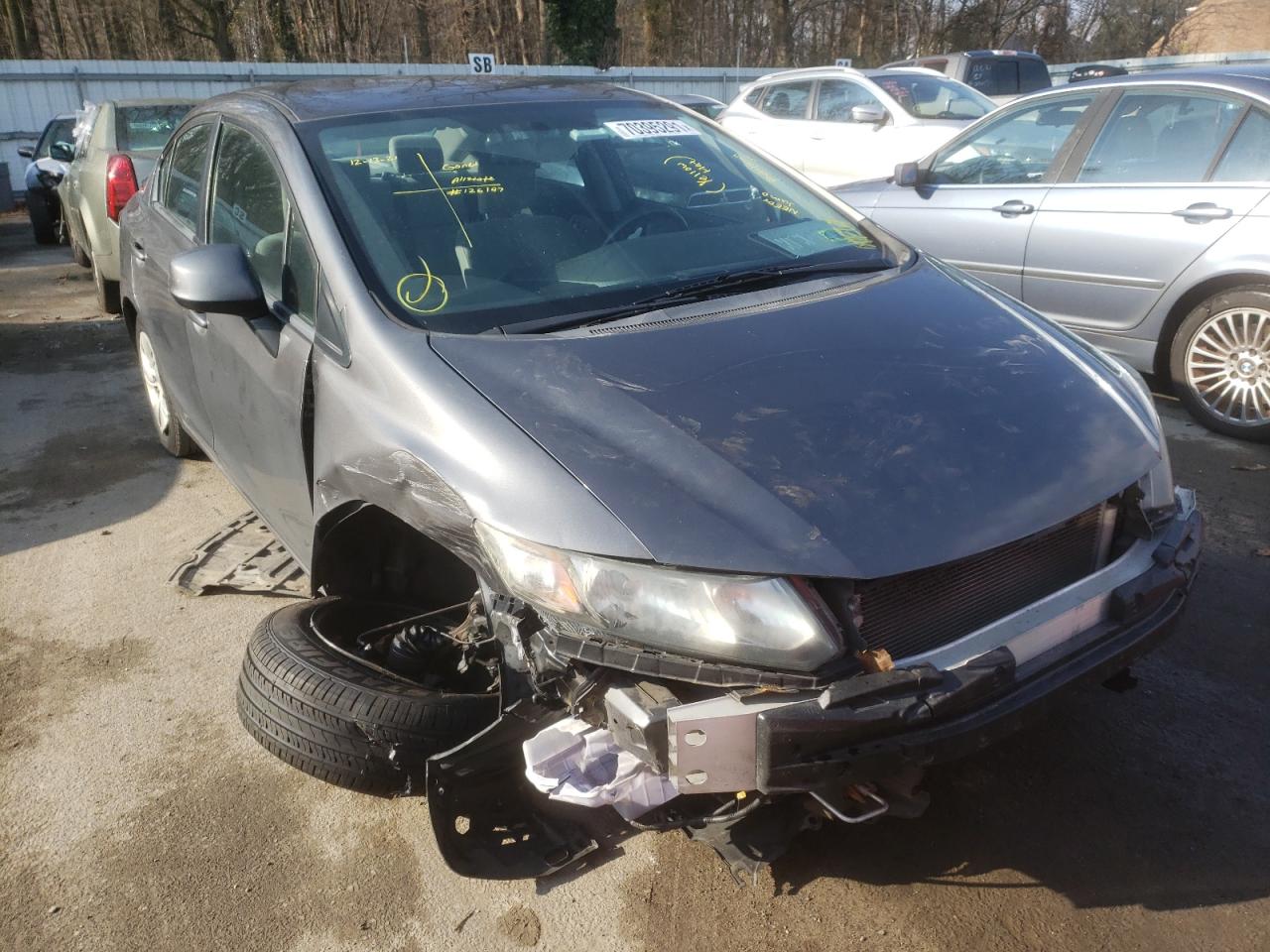 Photo 1 from auction – 2013 HONDA CIVIC LX with VIN 2HGFB2F56DH596494