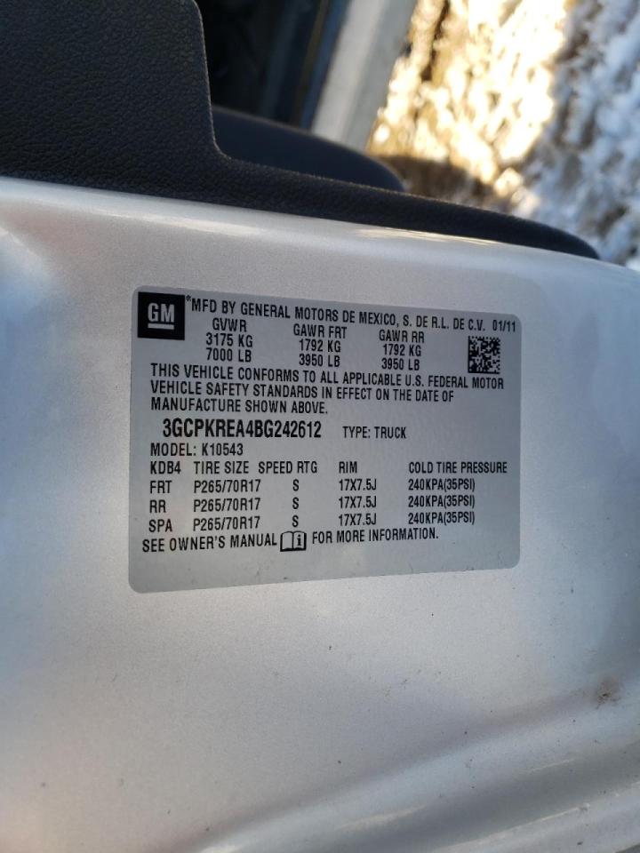 Photo 10 from auction – 2011 CHEVROLET SILVERADO with VIN 3GCPKREA4BG242612