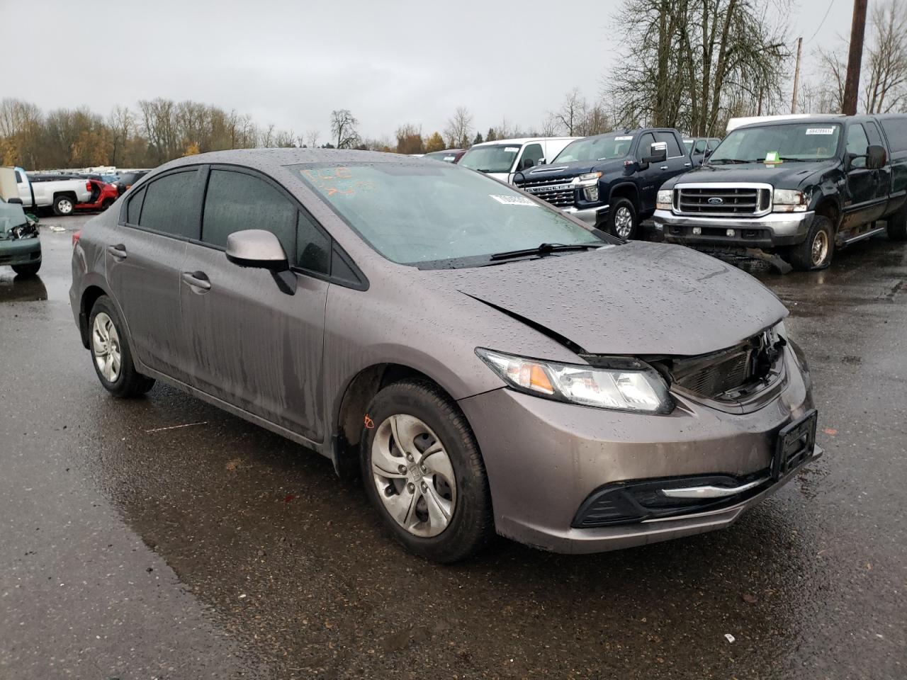 HONDA CIVIC LX 2013 with VIN 19XFB2F57DE290060 - Photo from auction