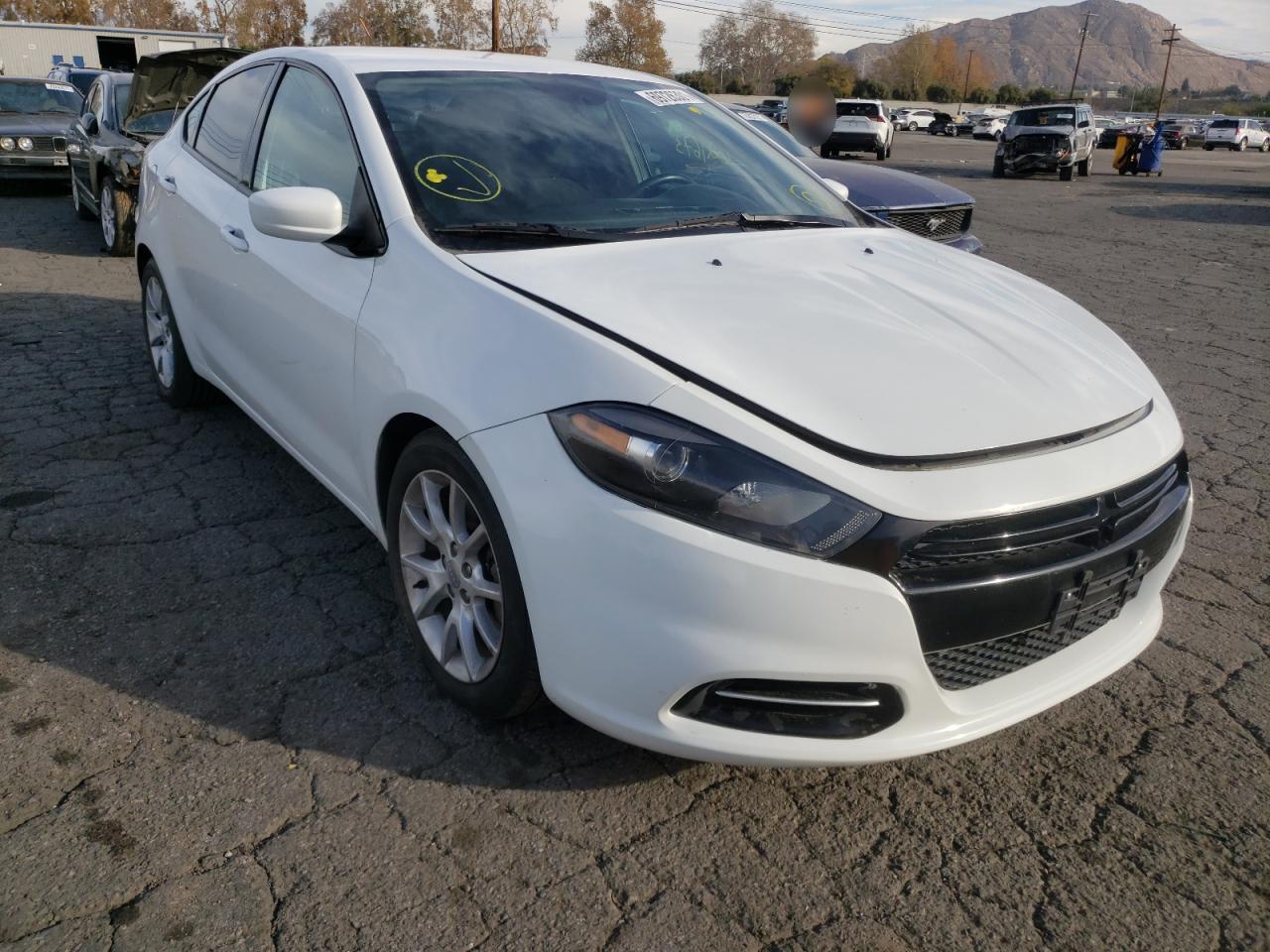 DODGE DART SXT 2013 with VIN 1C3CDFBAXDD150470 - Photo from auction