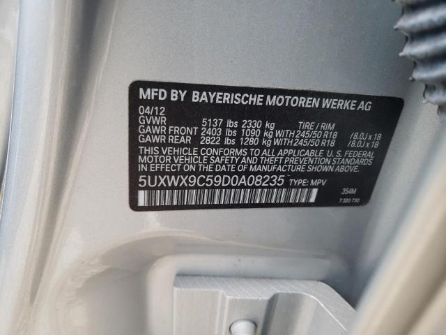 Photo 10 from auction – 2013 BMW X3 with VIN 5UXWX9C59D0A08235
