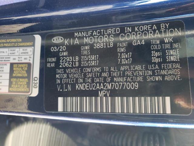 Photo 10 from auction – 2021 KIA SELTOS S with VIN KNDEU2AA2M7077009