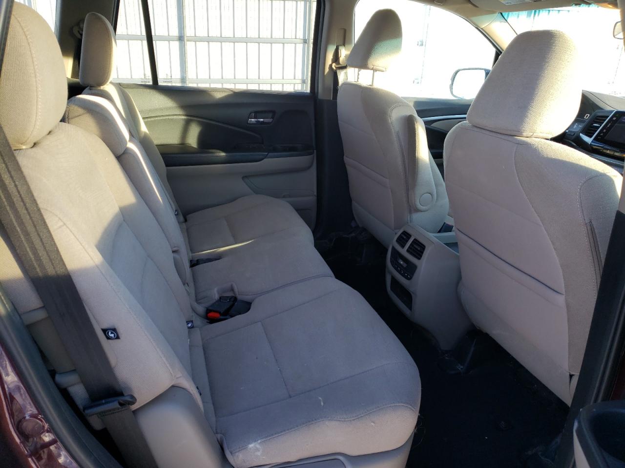 Photo 6 from auction – 2016 HONDA PILOT EX with VIN 5FNYF6H36GB002737