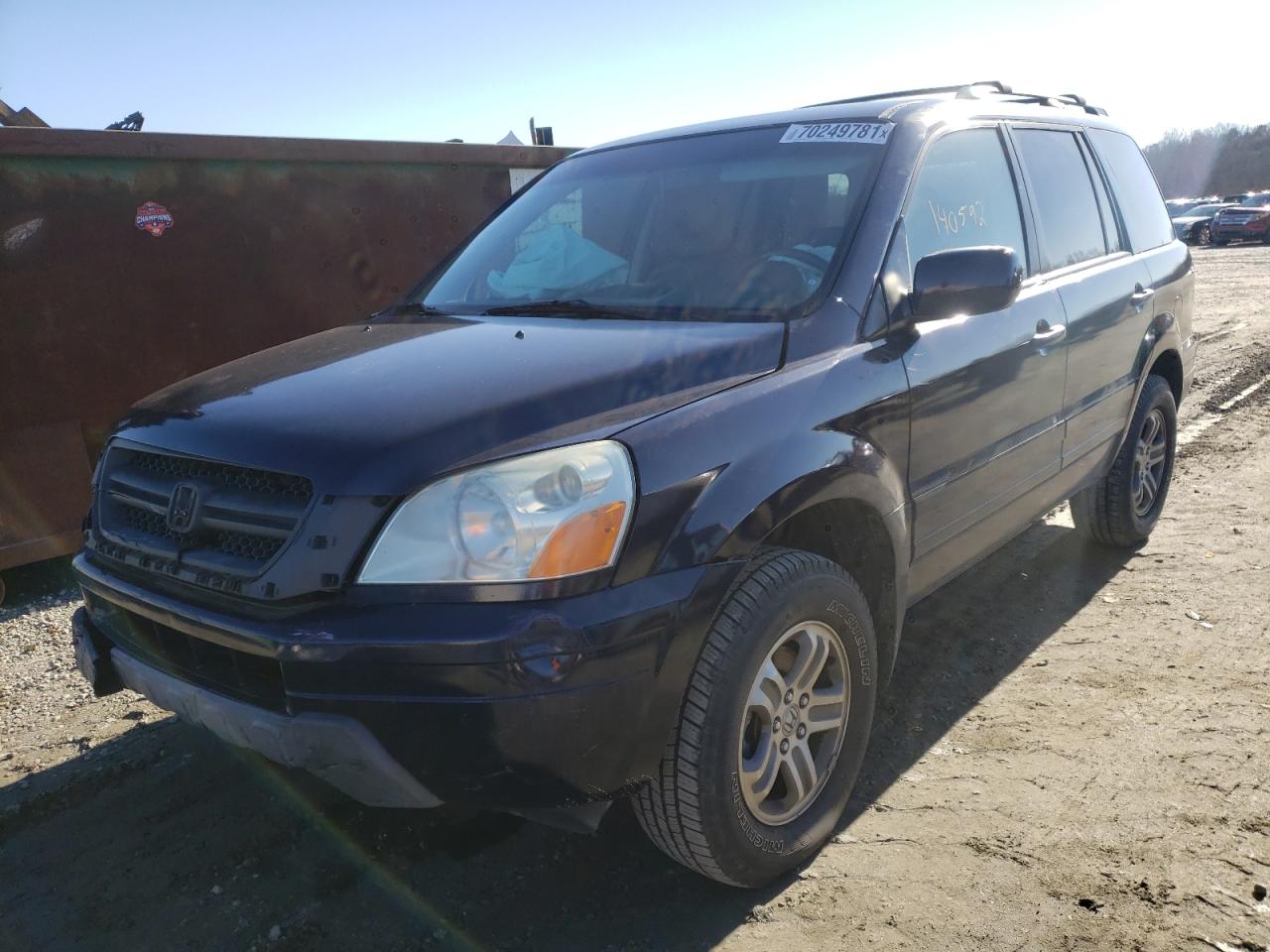 Photo 2 from auction – 2004 HONDA PILOT EXL with VIN 2HKYF18554H529539