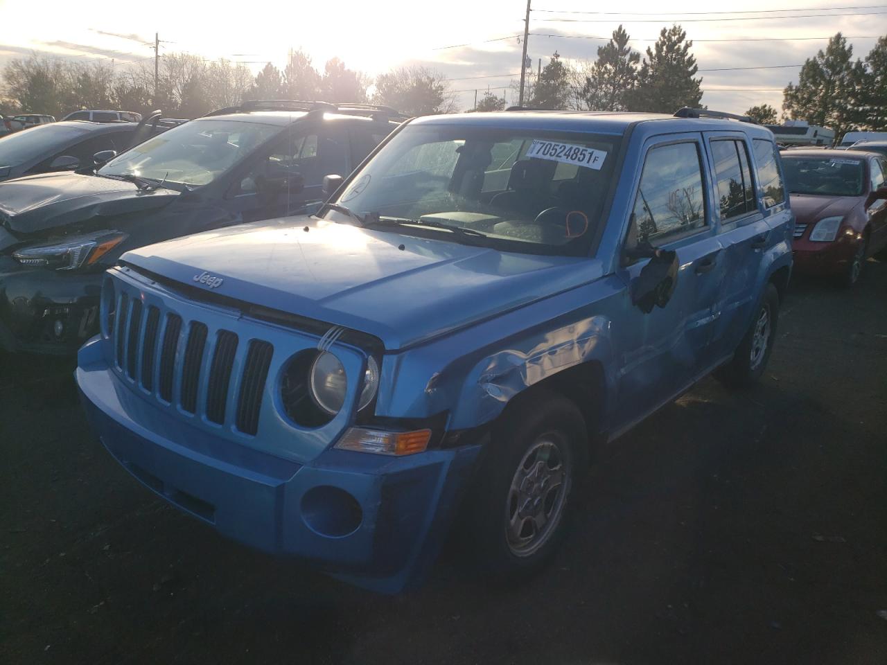 Photo 2 from auction – 2008 JEEP PATRIOT SP with VIN 1J8FF28WX8D722781