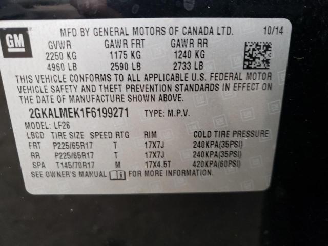 Photo 10 from auction – 2015 GMC TERRAIN SL with VIN 2GKALMEK1F6199271