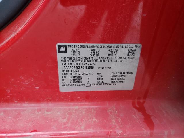 Photo 10 from auction – 2015 CHEVROLET SILVERADO with VIN 3GCPCREC5FG102055
