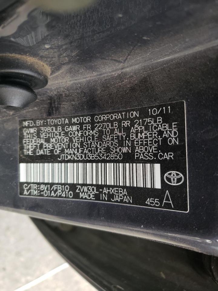 صورة رقم 10 من المزاد - 2011 TOYOTA PRIUS مع VIN JTDKN3DU3B5342850